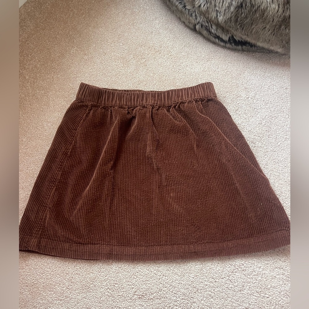 American Eagle brown corduroy skirt size extra small